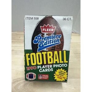 1990 Fleer Premier Edition NFL Football Cards Box 36 New/Sealed Packs